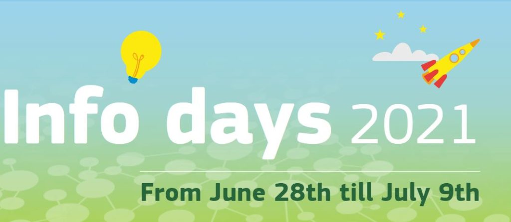Horizon Europe info-days: 28 giugno – 9 luglio 2021