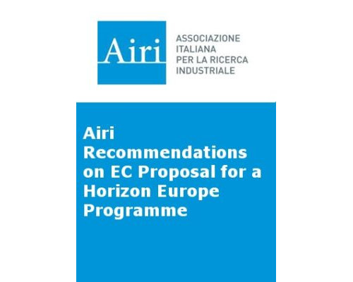 Airi Recommendations on EC Proposal for a Horizon Europe Programme