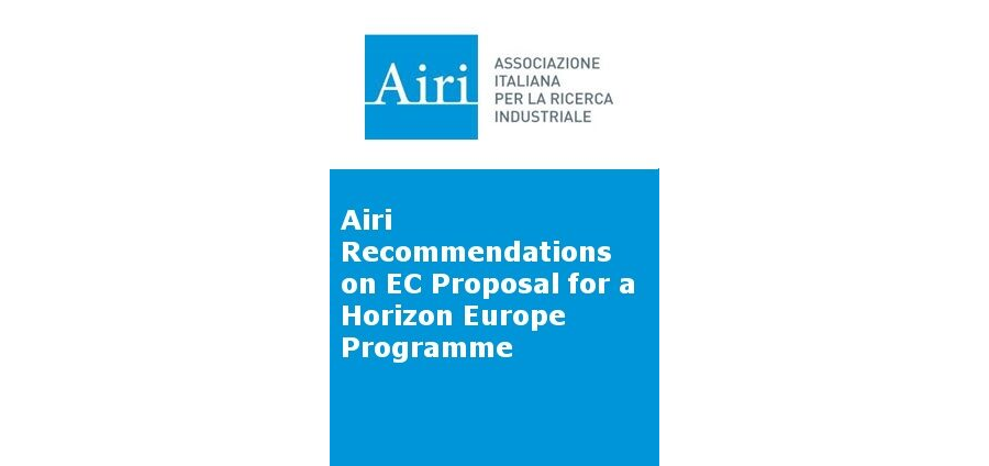 Airi Recommendations on EC Proposal for a Horizon Europe Programme