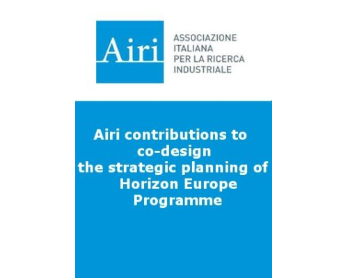 Airi contributions to co-design the strategic planning of Horizon Europe Programme