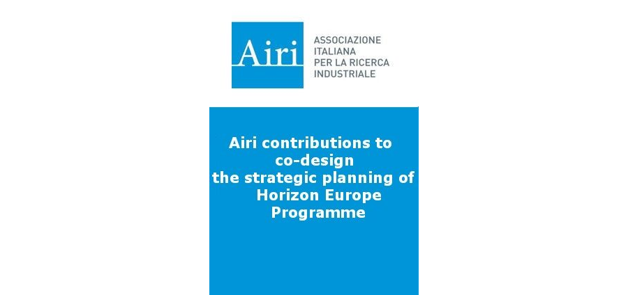 Airi contributions to co-design the strategic planning of Horizon Europe Programme