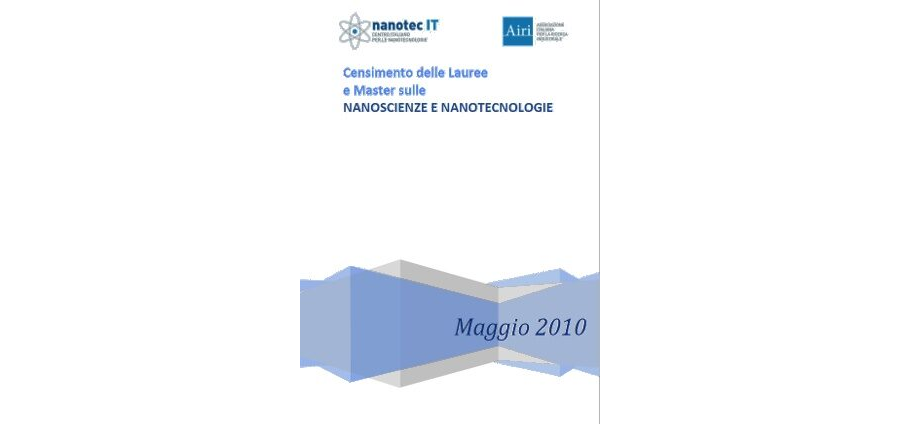 Censimento delle Lauree e Master sulle Nanoscienze e Nanotecnologie 2010