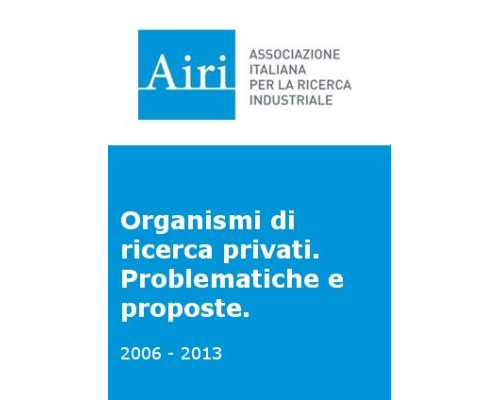 Organismi di Ricerca privati. Problematiche e Proposte.